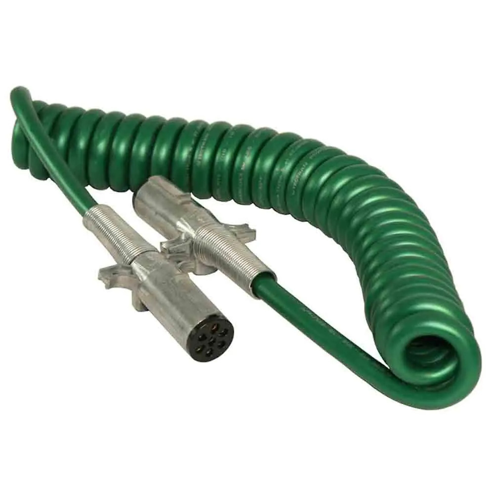 Tectran ABS Duty Coiled Extension — 15ft., 7-Way Round Pin Connectors, Model# 37072